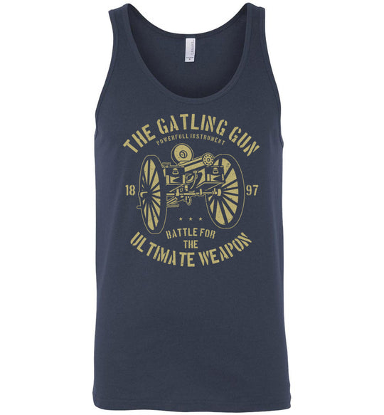 The Gatling Gun - Men's Pro Gun Tank Top - Navy