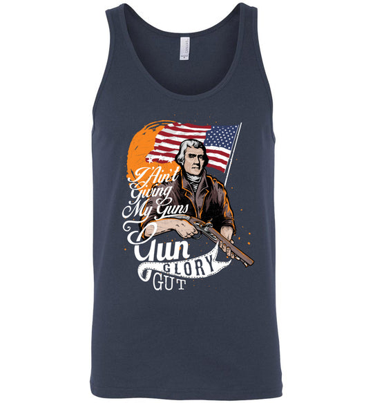 I Ain't Giving My Guns - Men's 2nd Amendment Tank Top - Navy