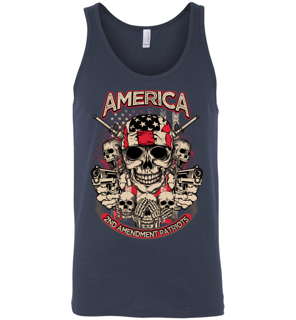 2nd Amendment Patriots - Pro Gun Men's Apparel - Navy Tank Top