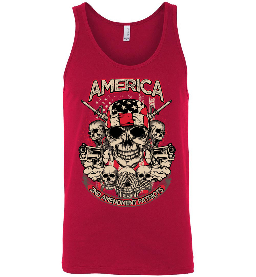 2nd Amendment Patriots - Pro Gun Men's Apparel - Red Tank Top