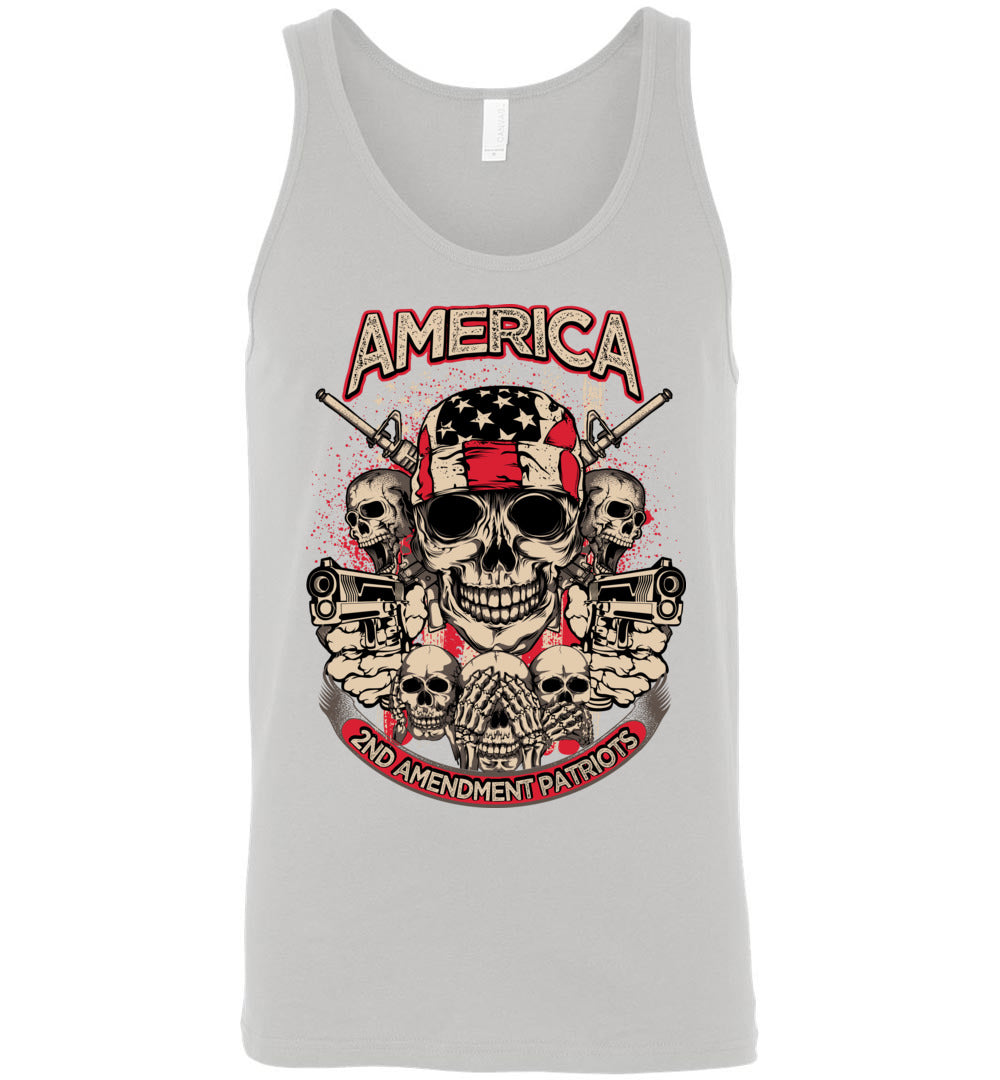2nd Amendment Patriots - Pro Gun Men's Apparel - White Tank Top