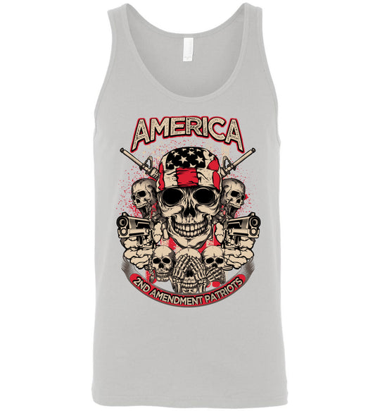 2nd Amendment Patriots - Pro Gun Men's Apparel - White Tank Top