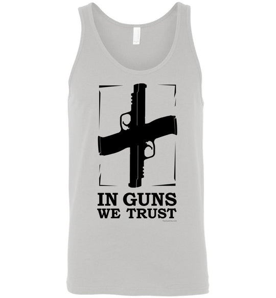 In Guns We Trust - Shooting Men's Tank Top - Silver