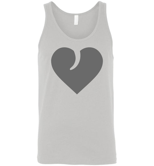 I Love Guns, Heart and Trigger - Men's 2nd Amendment Apparel - Silver Tank Top