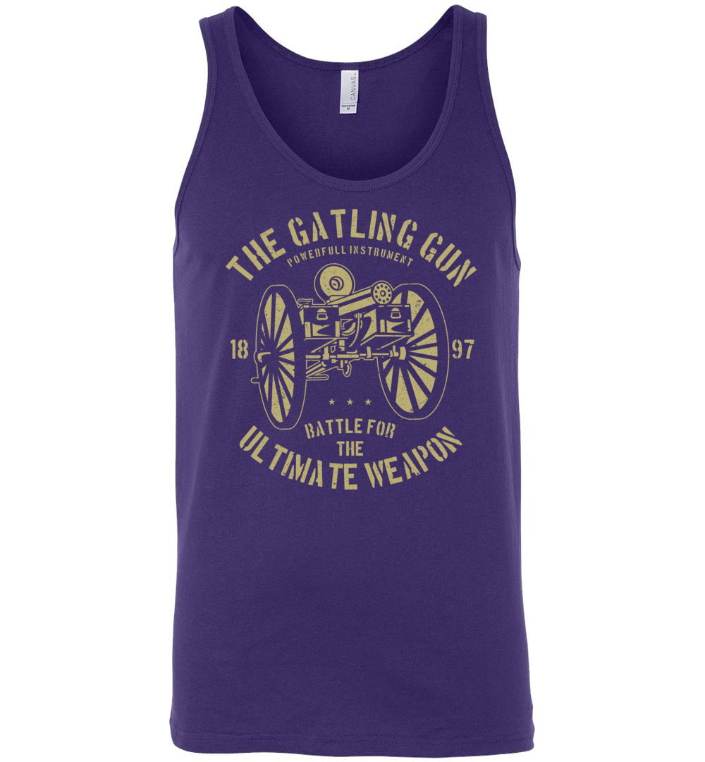 The Gatling Gun - Men's Pro Gun Tank Top - Purple