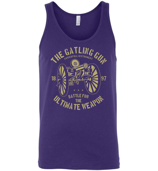 The Gatling Gun - Men's Pro Gun Tank Top - Purple