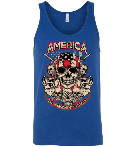 2nd Amendment Patriots - Pro Gun Men's Apparel - Blue Tank Top