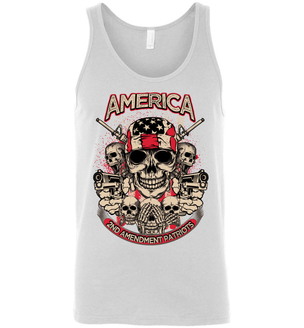 2nd Amendment Patriots - Pro Gun Men's Apparel - White Tank Top