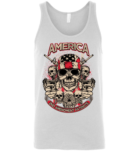 2nd Amendment Patriots - Pro Gun Men's Apparel - White Tank Top