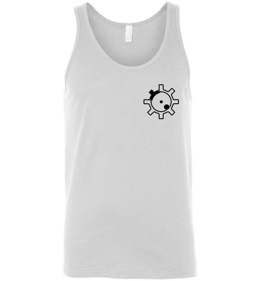 AR-15 Bolt Face - Men's Pro Gun Tank Top - White