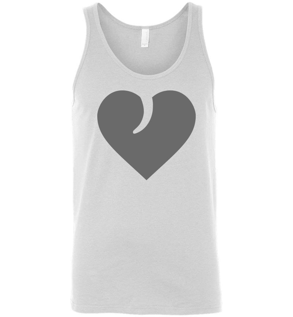 I Love Guns, Heart and Trigger - Men's 2nd Amendment Apparel - White Tank Top