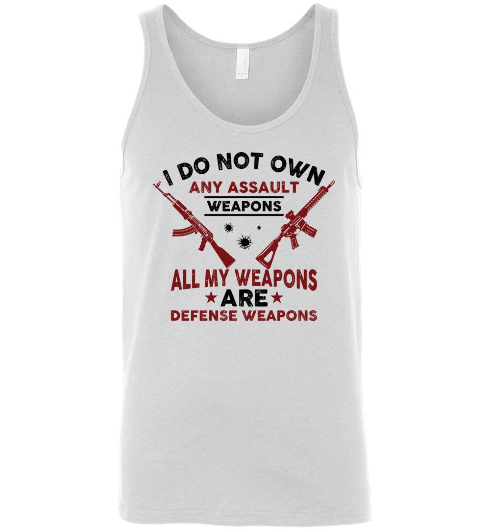 I Do Not Own Any Assault Weapons - 2nd Amendment Men's Tank Top - White
