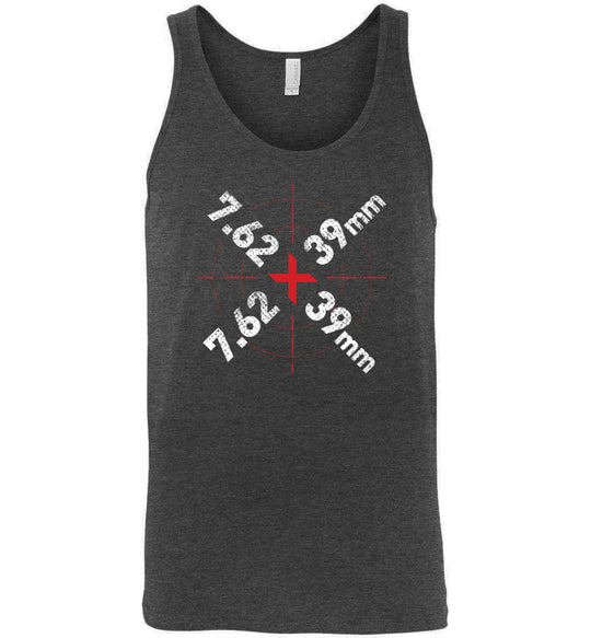 7.62 x 39mm Caliber Ammo AK-47 Tactical Gun Men's Tank Top - Dark Grey Heather