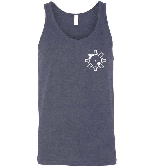 AR-15 Bolt Face - Men's Pro Gun Tank Top - Heather Navy