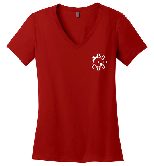 AR-15 Bolt Face - Women's Pro Gun T Shirts - Red