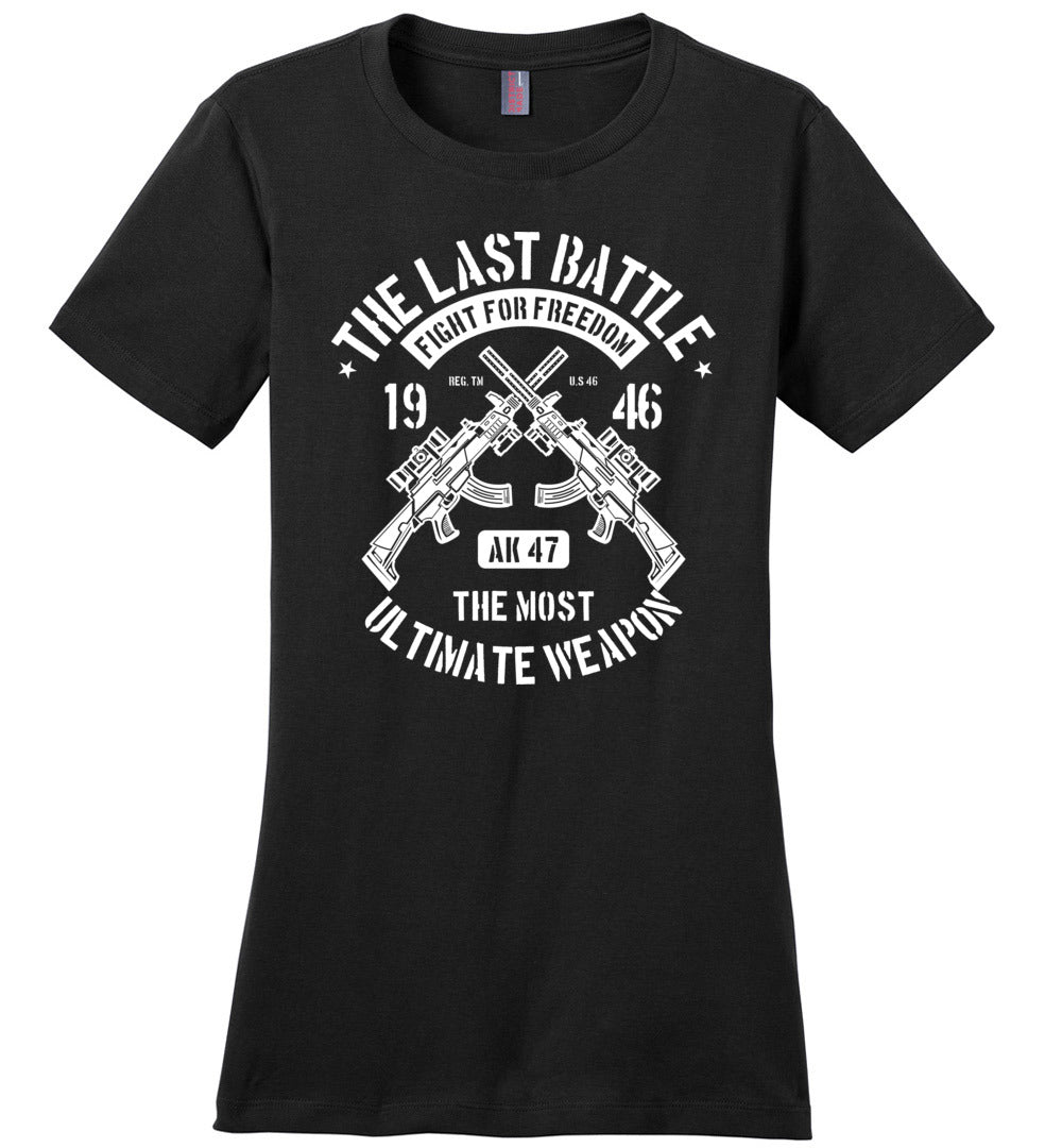 AK-47 The Most Ultimate Weapon - Women's Pro Gun Tee - Black