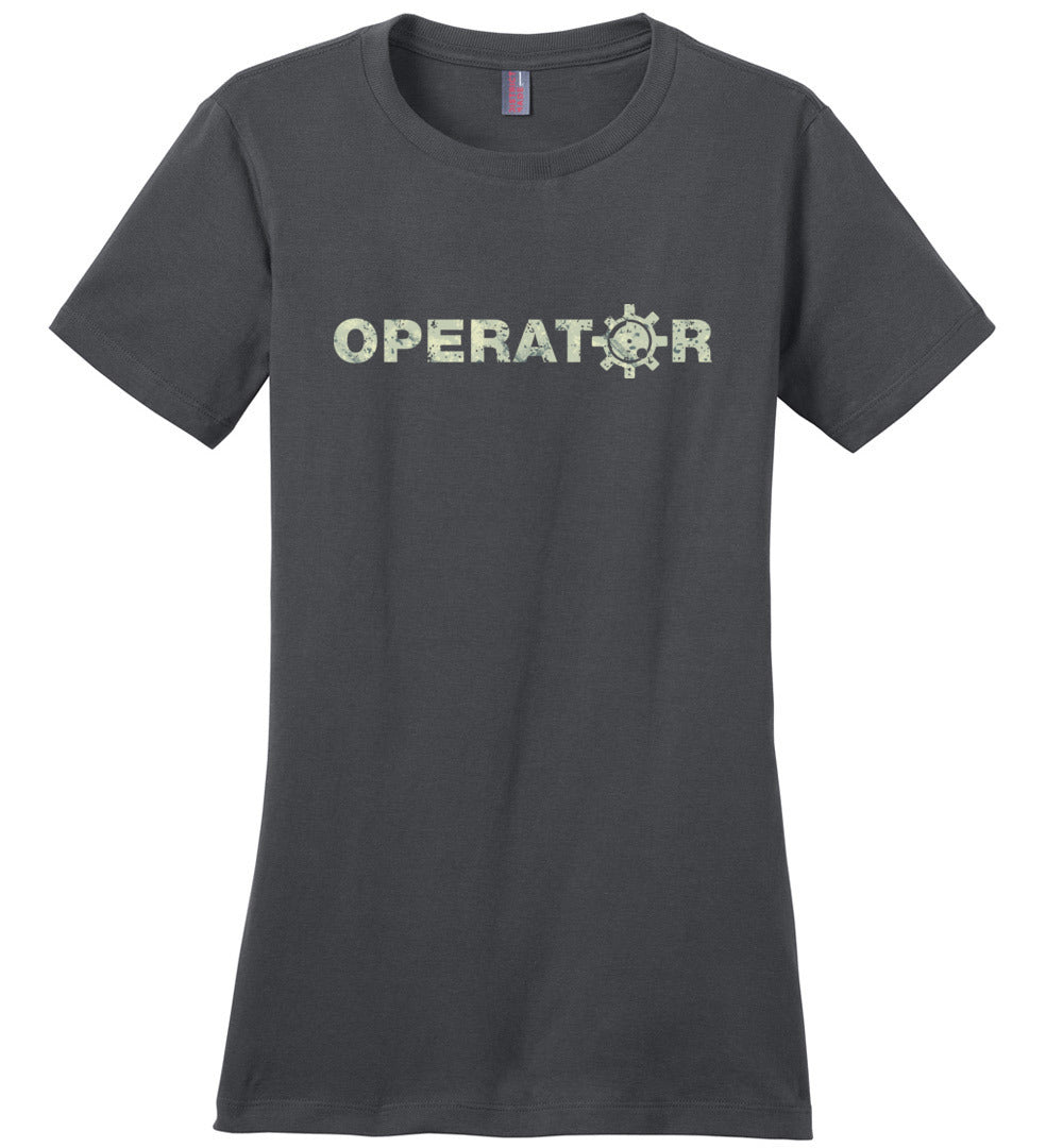 AR-15 Bolt Face Operator - Pro Gun Women's Tee - Grey