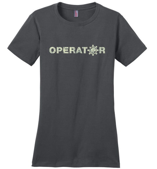 AR-15 Bolt Face Operator - Pro Gun Women's Tee - Grey
