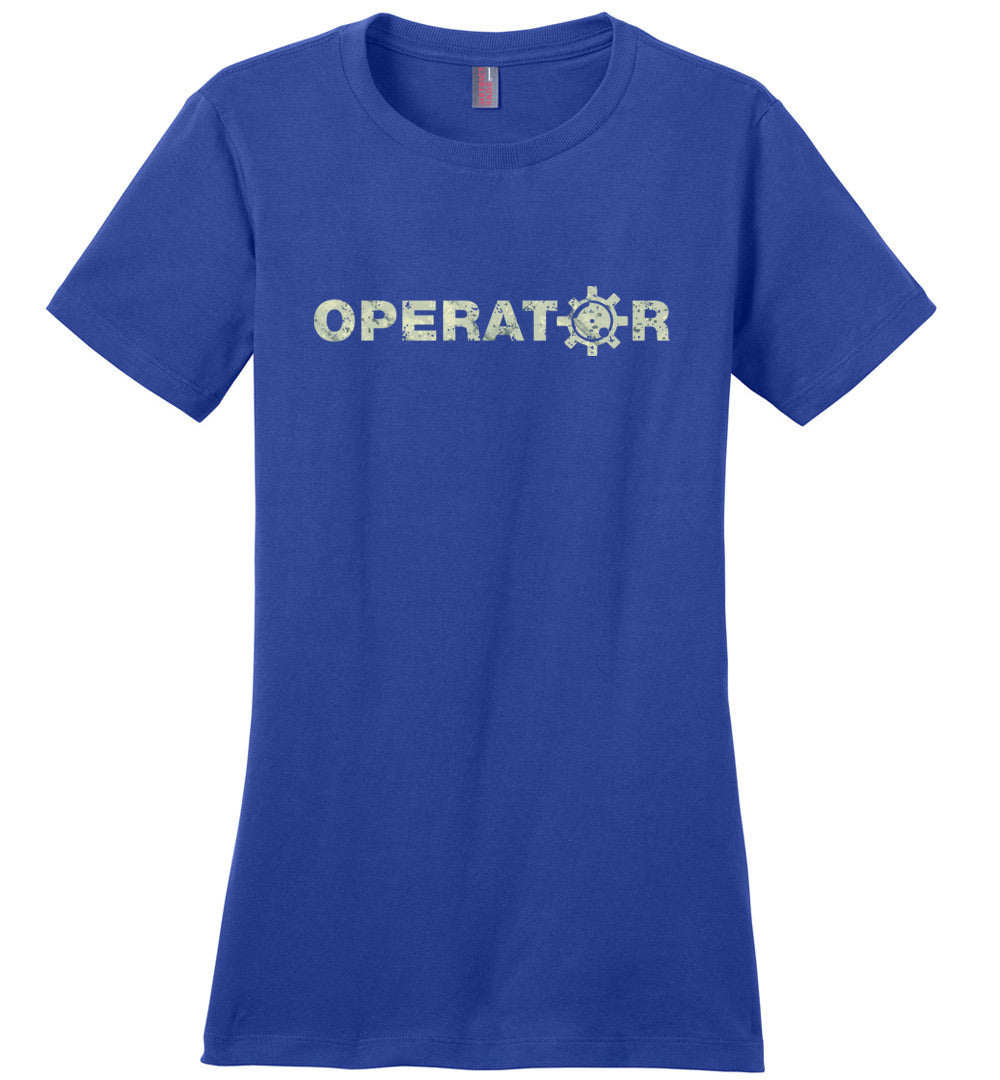AR-15 Bolt Face Operator - Pro Gun Women's Tee - Blue