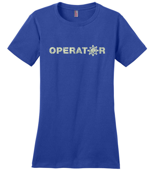 AR-15 Bolt Face Operator - Pro Gun Women's Tee - Blue