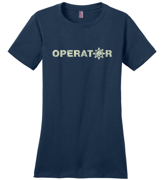 AR-15 Bolt Face Operator - Pro Gun Women's Tee - Navy