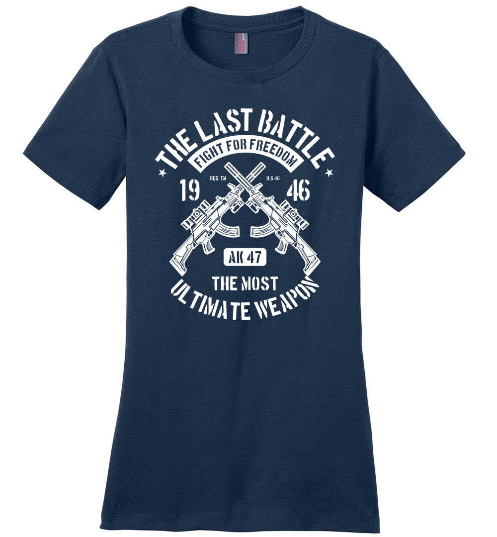 AK-47 The Most Ultimate Weapon - Women's Pro Gun Tee - Navy