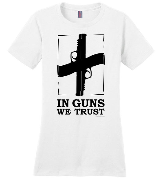 In Guns We Trust - Shooting Women's Tee - White