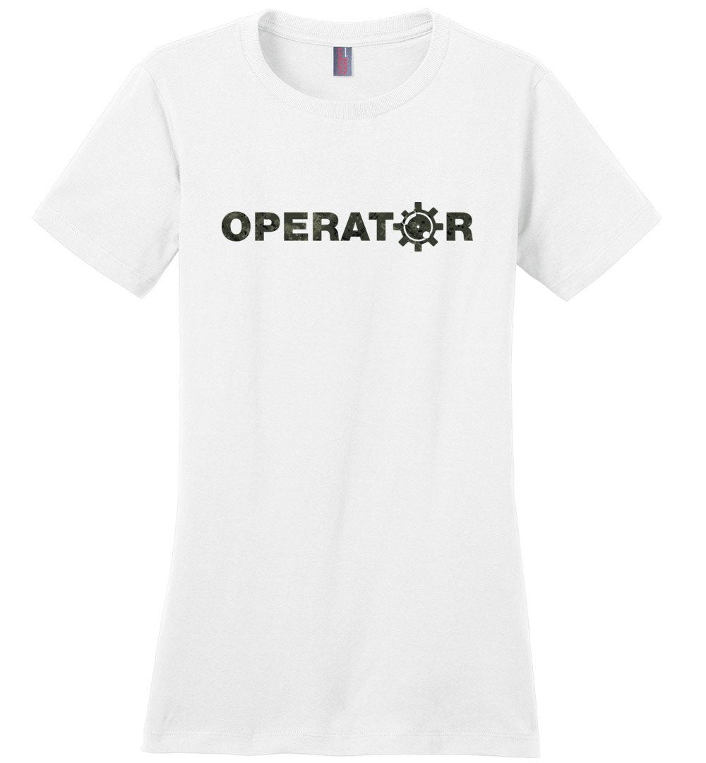 AR-15 Bolt Face Operator - Pro Gun Women's Tee - White