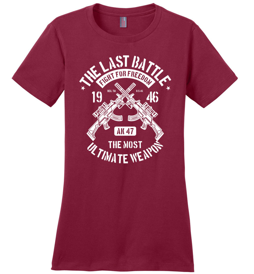 AK-47 The Most Ultimate Weapon - Women's Pro Gun Tee - Red