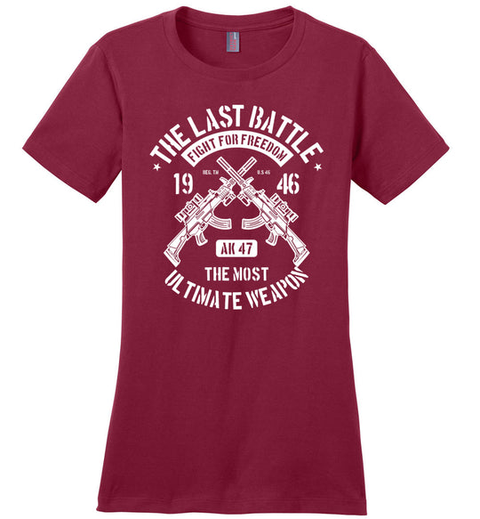 AK-47 The Most Ultimate Weapon - Women's Pro Gun Tee - Red