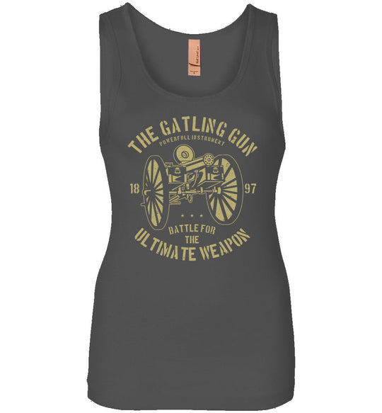 The Gatling Gun - Women's Tank Top - Charcoal