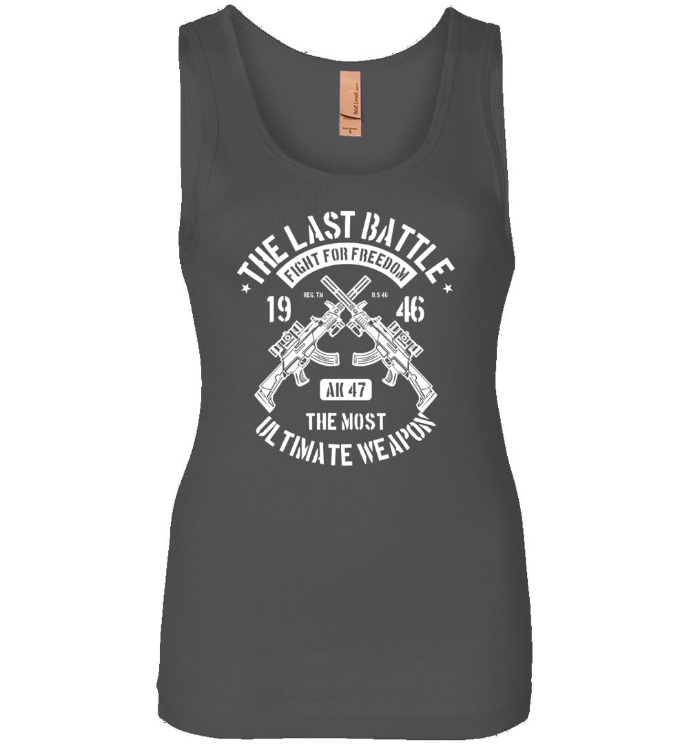 AK-47 The Most Ultimate Weapon - Women's Pro Gun Tank Top - Charcoal