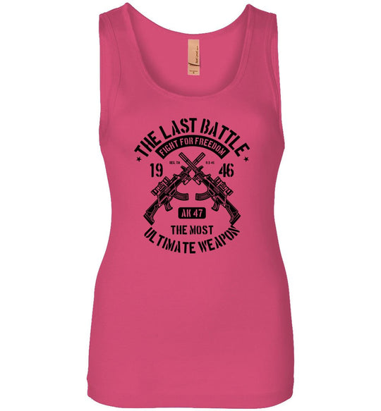 AK-47 The Most Ultimate Weapon - Women's Pro Gun Tank Top - Hot Pink