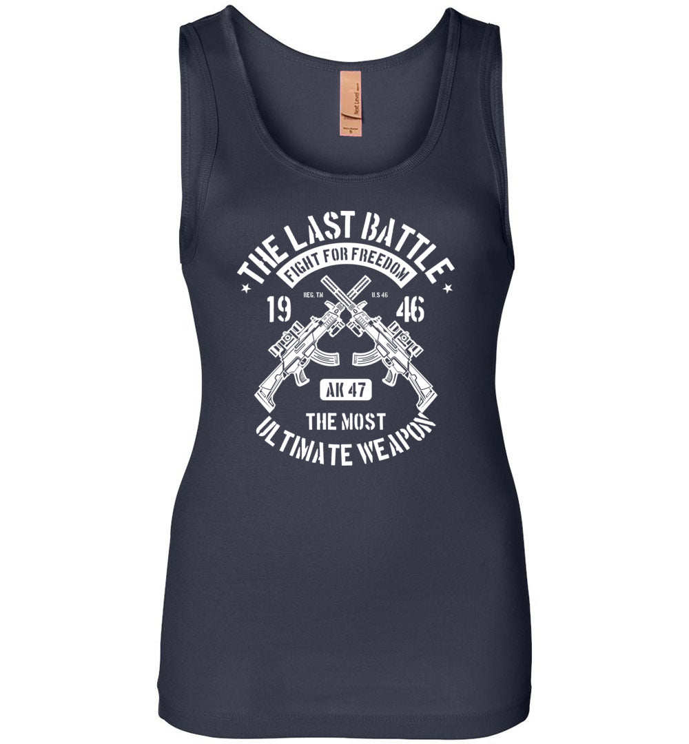 AK-47 The Most Ultimate Weapon - Women's Pro Gun Tank Top - Navy