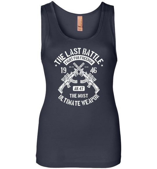 AK-47 The Most Ultimate Weapon - Women's Pro Gun Tank Top - Navy