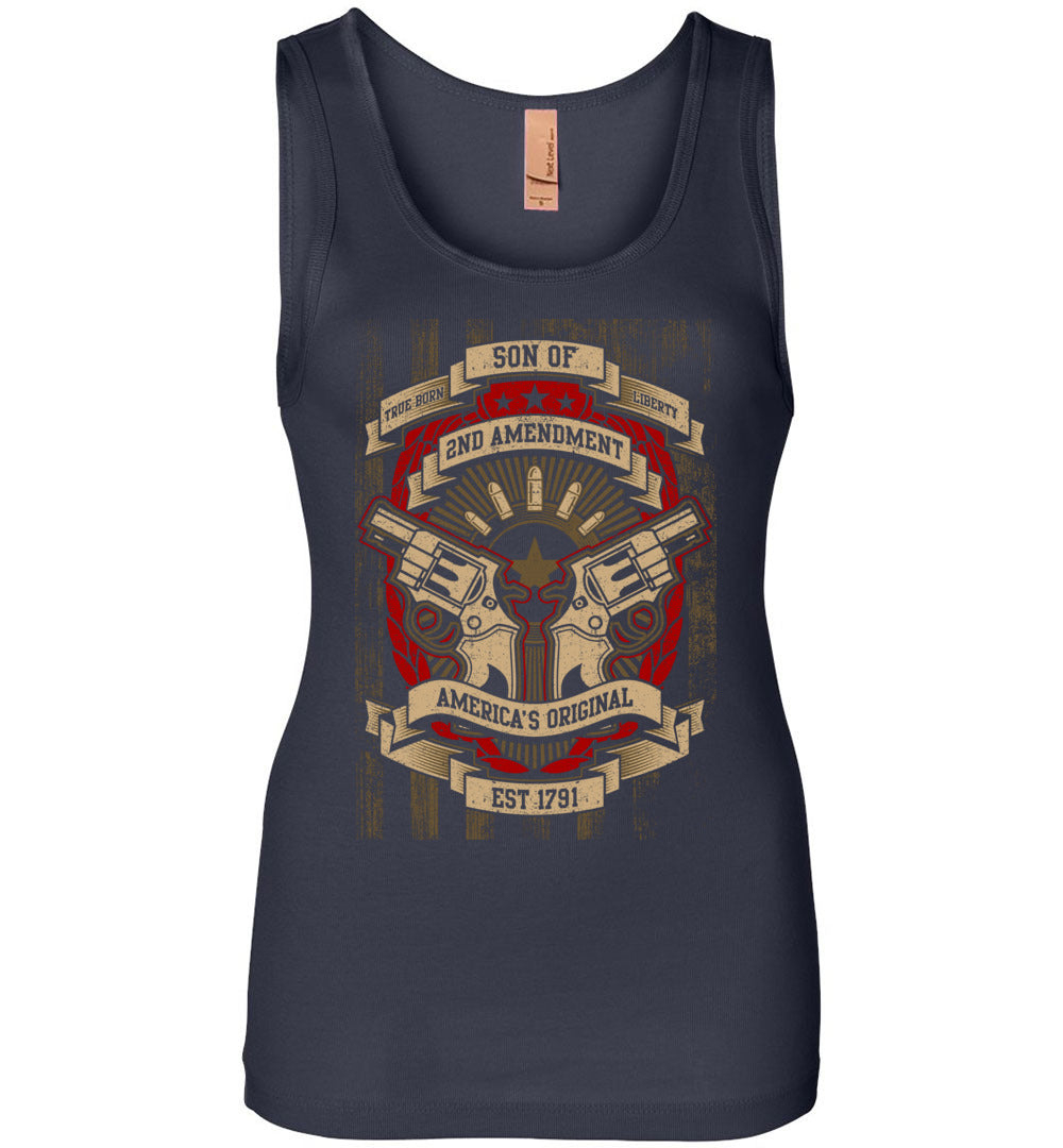 Son of Liberty 2nd Amendment Ladies Apparel - Navy Tshirt