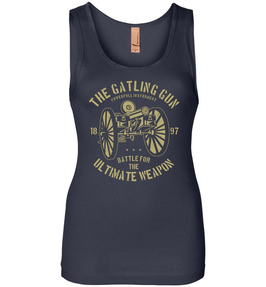 The Gatling Gun - Women's Tank Top - Navy