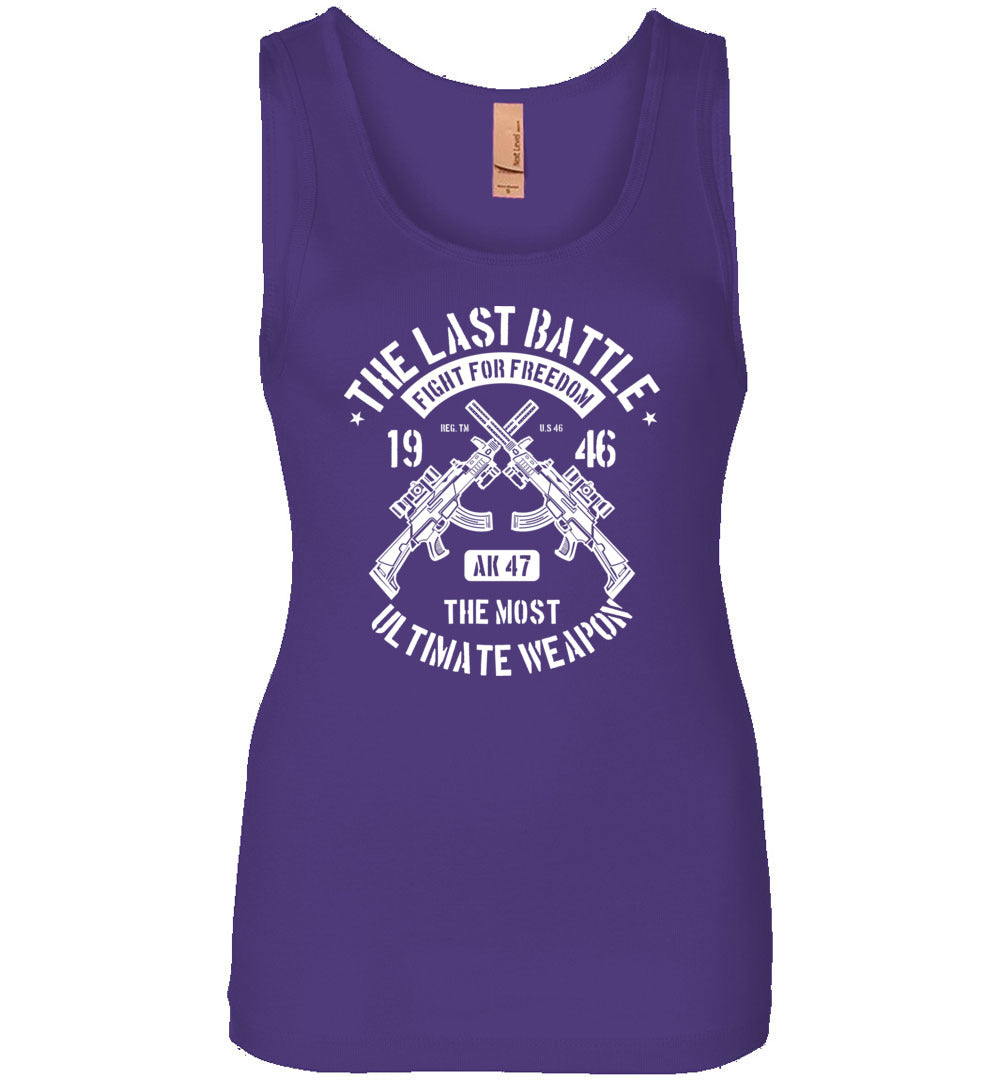 AK-47 The Most Ultimate Weapon - Women's Pro Gun Tank Top - Purple