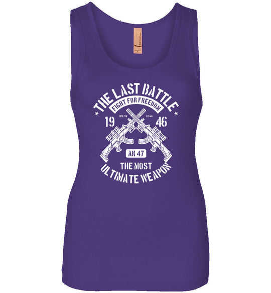 AK-47 The Most Ultimate Weapon - Women's Pro Gun Tank Top - Purple