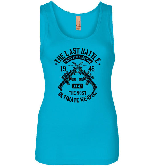 AK-47 The Most Ultimate Weapon - Women's Pro Gun Tank Top - Turquoise