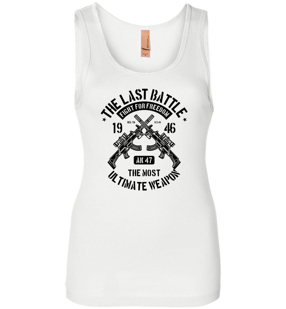 AK-47 The Most Ultimate Weapon - Women's Pro Gun Tank Top - White