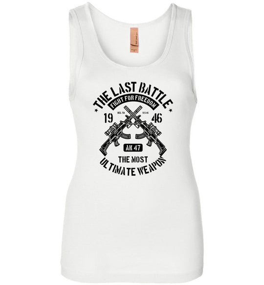AK-47 The Most Ultimate Weapon - Women's Pro Gun Tank Top - White