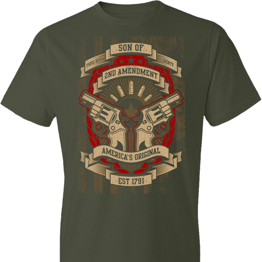 Son of Liberty 2nd Amendment Men's Apparel - City Green Tshirt