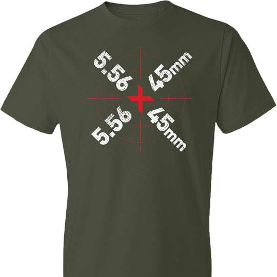 5.56 x 45mm Caliber Ammo AR-15 Shooting Gun Men's T-Shirt - City Green