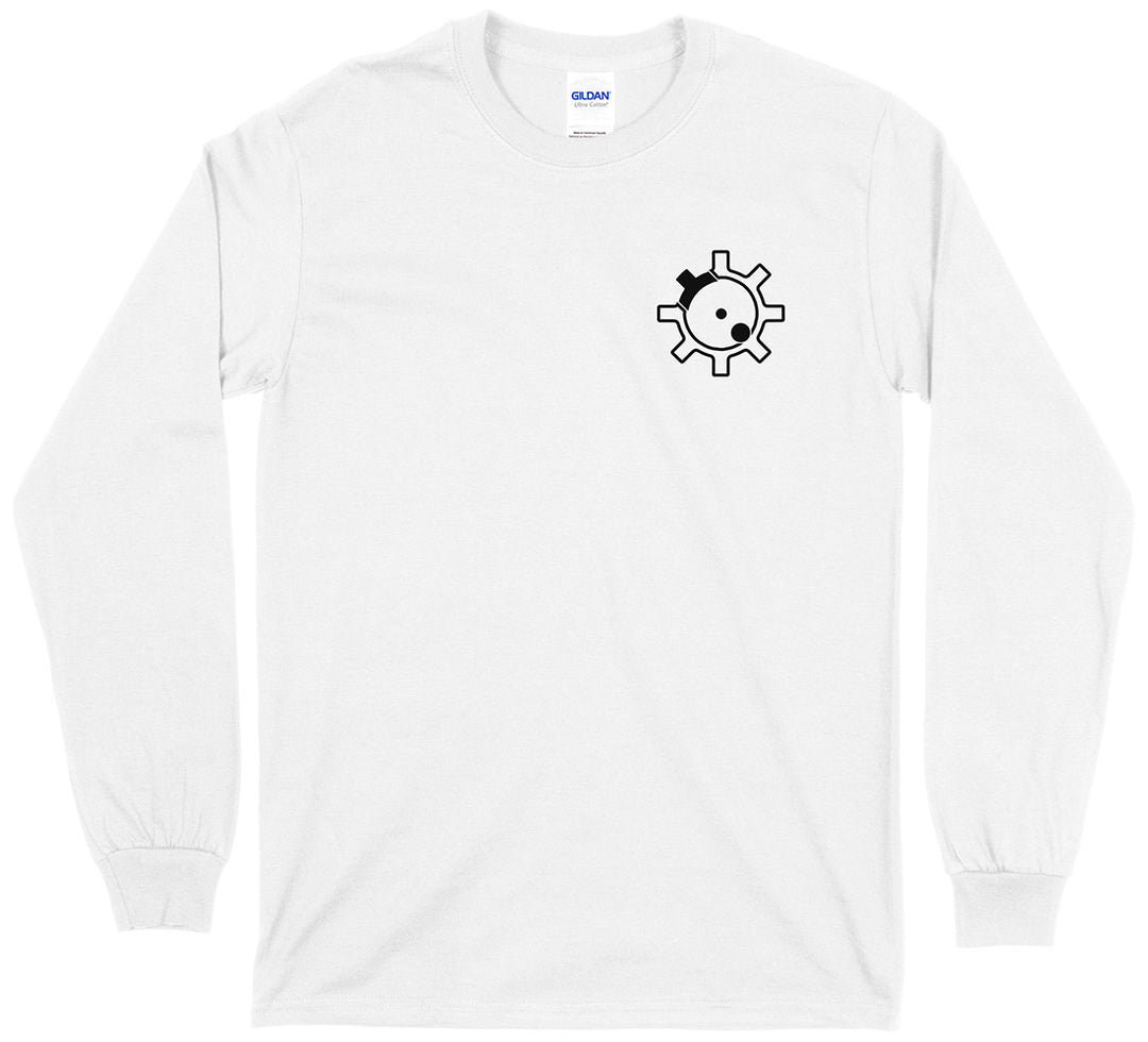 AR-15 RIfle Bolt Face Pro Gun Men's Long Sleeve T-Shirt - White