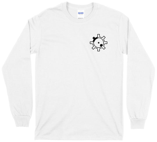 AR-15 RIfle Bolt Face Pro Gun Men's Long Sleeve T-Shirt - White