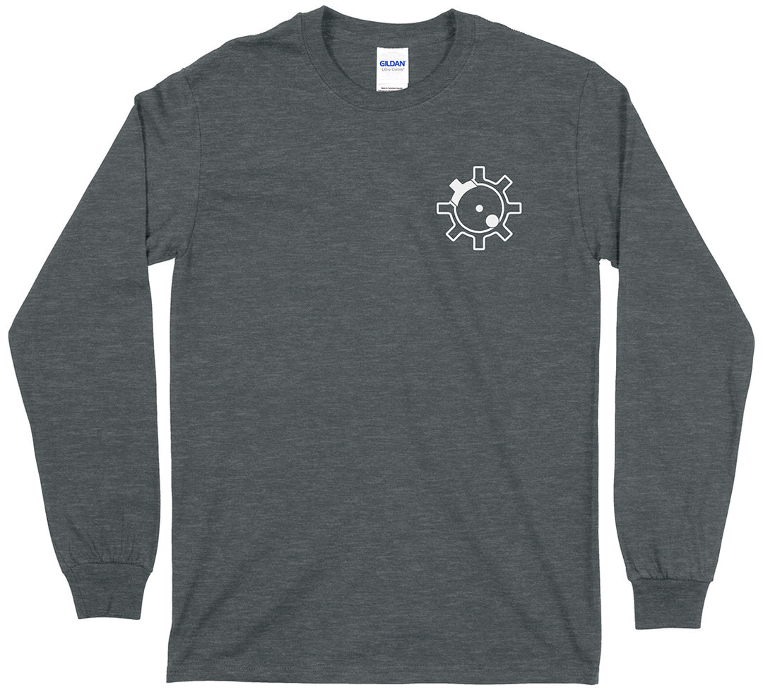 AR-15 RIfle Bolt Face Pro Gun Men's Long Sleeve T-Shirt - Dark Heather