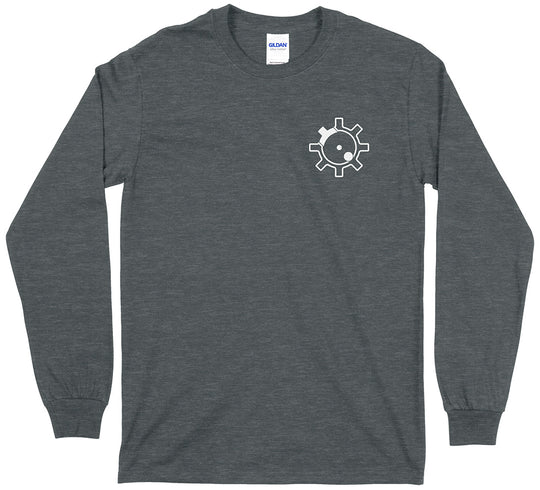 AR-15 RIfle Bolt Face Pro Gun Men's Long Sleeve T-Shirt - Dark Heather