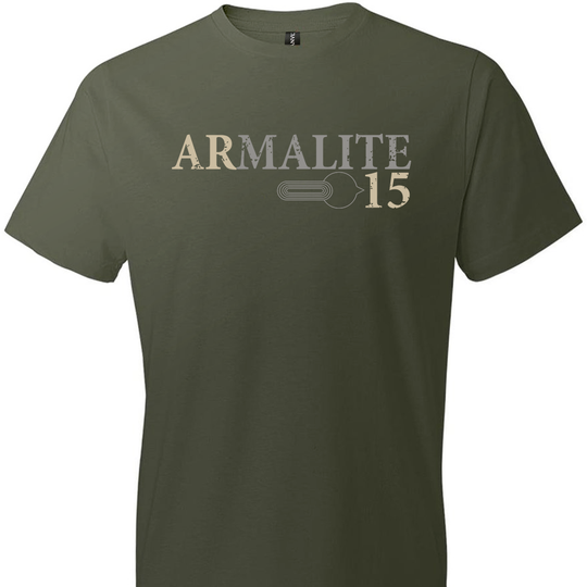 Armalite AR-15 Rifle Safety Selector Men's Tshirt - Military Green