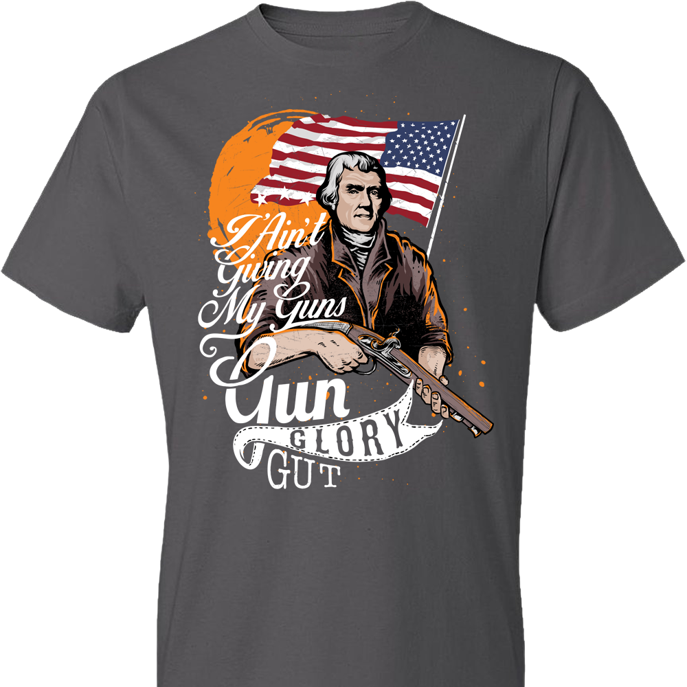 I Ain't Giving My Guns - Men's 2nd Amendment T-Shirt - Charcoal
